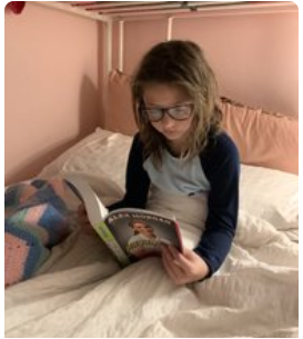 erikpetermann2's tweet photo. Whether it's including my 5th grade son in a morning message, holding conferences on schoology &amp; on Zoom, Piper chilling w/ her cat, Connor on his chromebook or Lucy reading a novel the students of Rooms 26 &amp; 27 had fun while learning. @RMESPrincipal @NclKeros #RedMillRocks https://t.co/X3BHmMt9bO