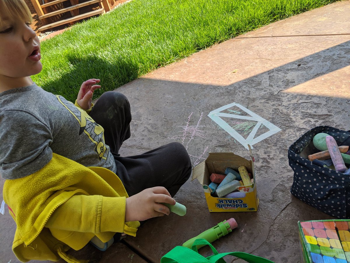 EduTechAndy's tweet image. #betterthanaworksheet #distancelearning #chalkyourwalk #googleei grab some tape and chalk and let&apos;s go!