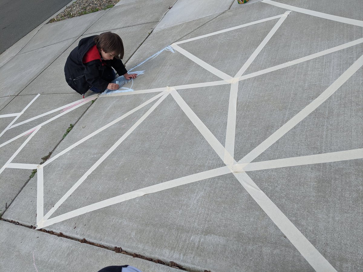 EduTechAndy's tweet image. #betterthanaworksheet #distancelearning #chalkyourwalk #googleei grab some tape and chalk and let&apos;s go!