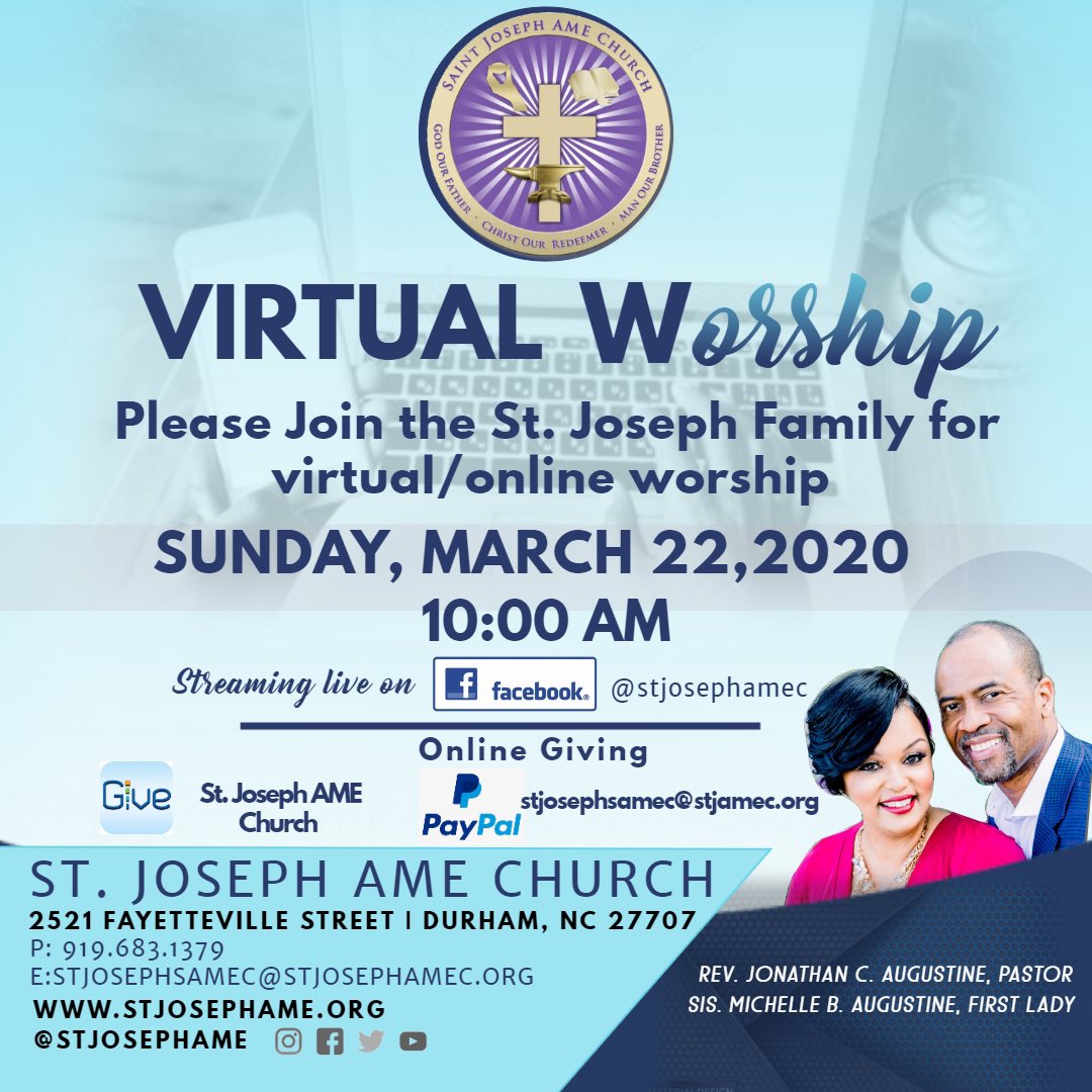 jayaugustine9's tweet photo. Welcome 2 our #NewNormal. #WatchGodMove at @StJosephAME βͺοΈ #Covid_19 #coronavirus Morning by morning, NEW mercies I see ππΎ https://t.co/zOzUiKpPOD