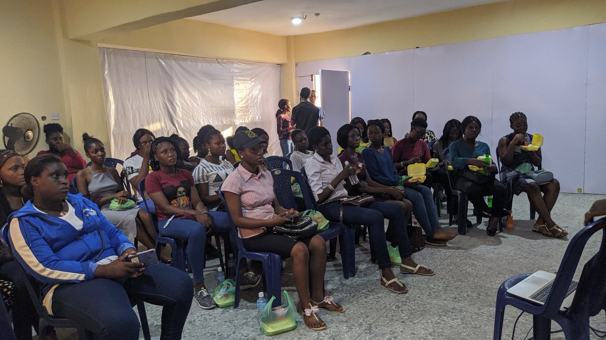 warritechwomen's tweet photo. Thanks to everyone one who came around for this month hangout and to @WomenTechmakers for sponsoring it. 😊

Cc  @aniediudo @Kolokodess @onajitesays https://t.co/E6N9JW1lo4