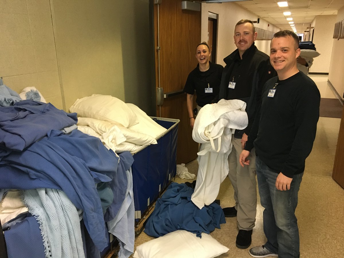 IndianaLawEnfo1's tweet photo. There were mixed emotions as ILEA Basic Class 220 cleaned their rooms and turned in their linen before they left this week.  Class may resume again in 8 weeks.  Stay safe!  Stay healthy! #ILEABasicClass220 #IndianaPolice #Covid_19 #Stayhealthy #StayHealthyEveryone https://t.co/dyXgAEo1I7