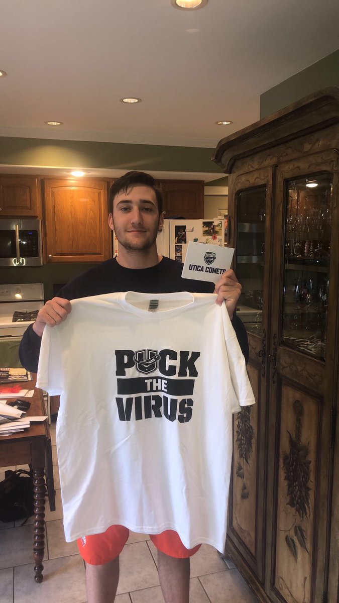 jcrozz18's tweet photo. Blessed to be apart of a great cause and a great city. Always support local
#PuckTheVirus @UticaComets 
Get yours at the link down below ⬇️
https://t.co/wvBIOeq4Hc https://t.co/kUvK8e3D2q