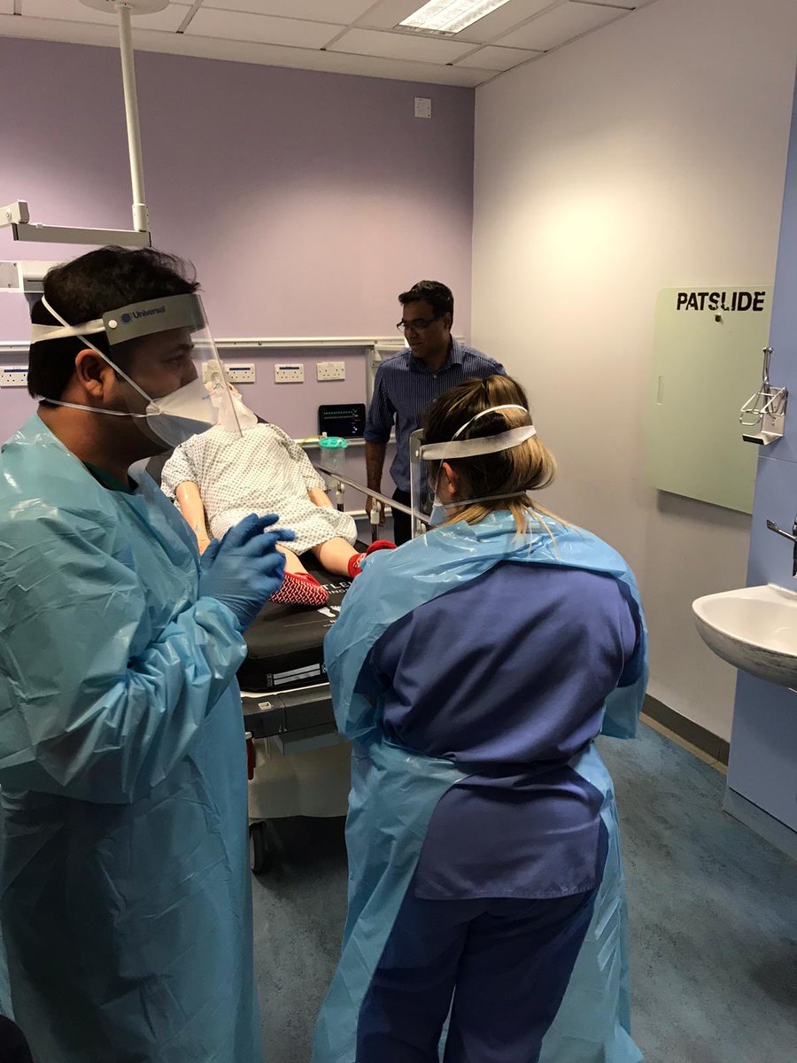 garlapati_raj's tweet photo. COVID19 simulation in ED at Royal Blackburn Hospital @ed/⁦@Educc_elht⁩ Thanks to wonderful critical care colleagues for the support. 🙏 
We have implemented a few important changes already!!⁦@ELHTCritCare⁩ ⁦@ELHTEdDev⁩ ⁦@CareElht⁩ ⁦@ElhtImprovement⁩ https://t.co/hU5uqhl9wB