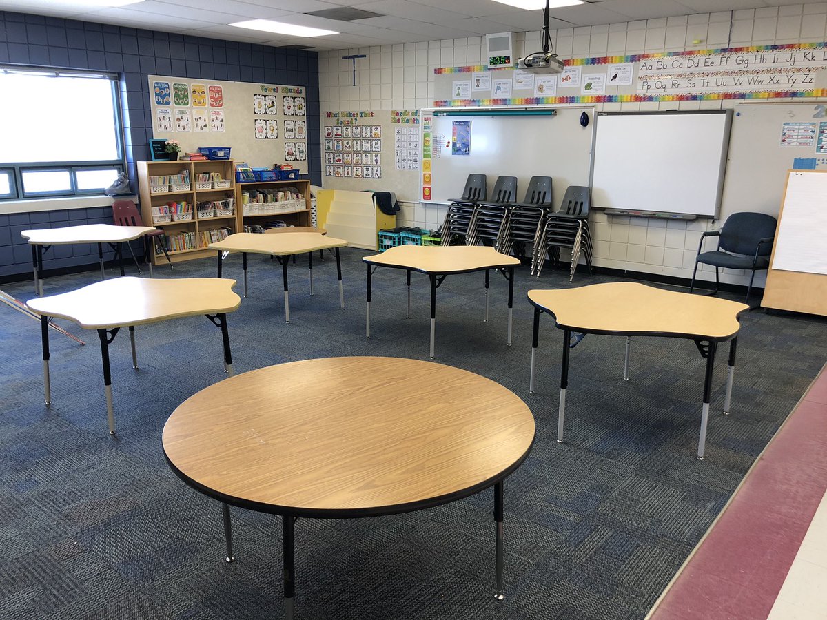 WaldnerNancy's tweet photo. This is not what our classrooms are supposed to look like in the middle of March. Many tears were shed today with the uncertainty of what comes next. Parents, know that we love your kids and we are all praying that we will see their sweet faces enter our classrooms again soon. https://t.co/a0iJdVLiAp