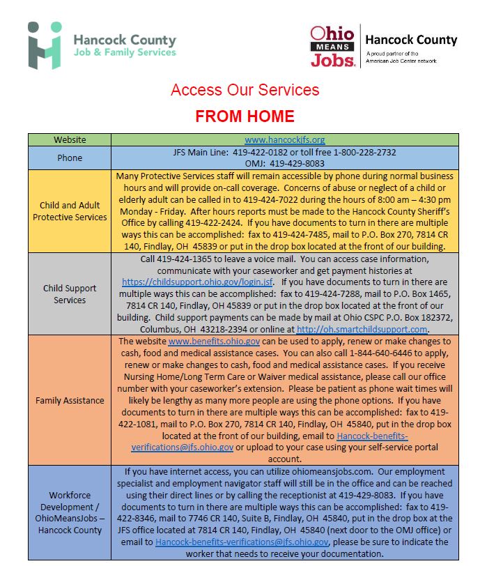 hancockjfs's tweet photo. Due to the COVD19 we will be closing our lobby. Here is some guidance on Accessing our Services from home. https://t.co/qCBl1rWfOC