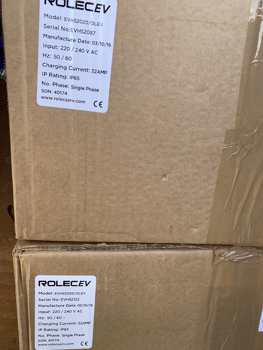 Delivered ready for Monday hopefully we will be able to make more customers <a href="/RolecEV/">Rolec</a> happy.
