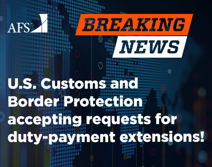 AFS_Shipping's tweet image. 🚨ATTENTION🚨 U.S. Customs &amp;amp; Border Protectionis accepting requests for duty-payment extensions. Interested parties should send requests to Director Randy Mitchell by email at randy.mitchell@cbp.dhs.gov.