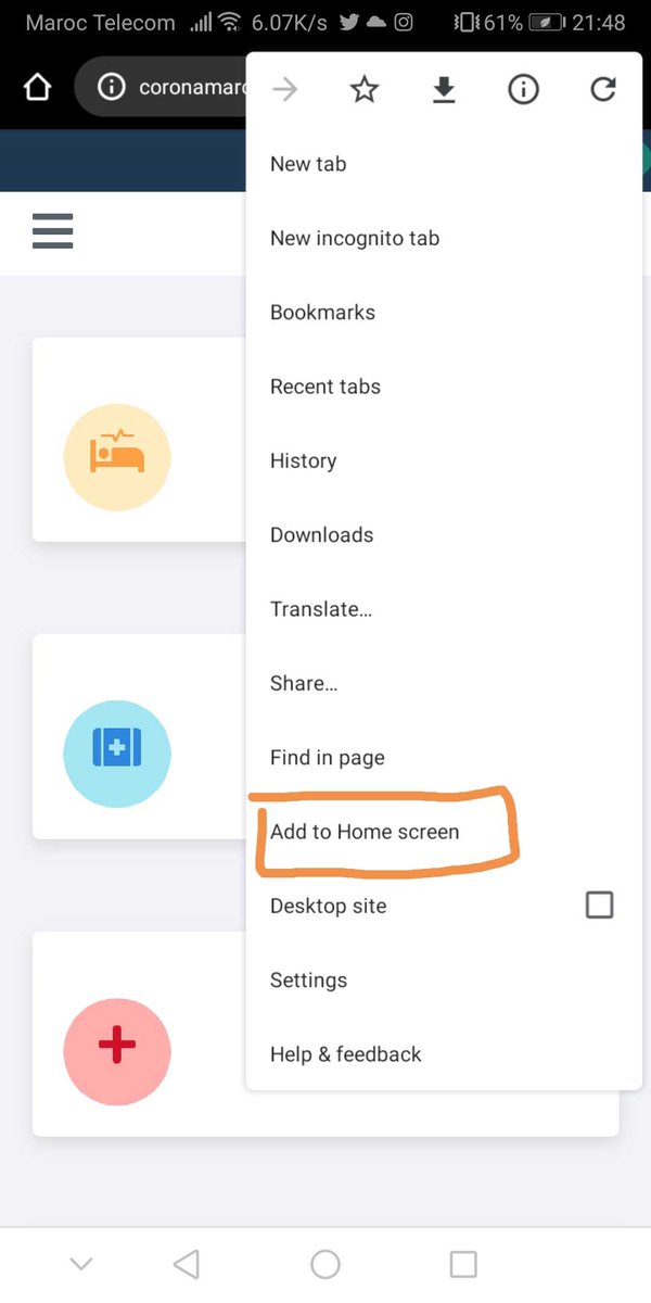 ZACKCH_OFF's tweet photo. i'd like to share with you our contribution (1337 students) in this special situation:
https://t.co/8znsWyZ6Mh 
this website will keep you updated about covid in morocco and give you some advices to keep you protected.
to add it to your home screen check the pics
@1337FIL https://t.co/A90cEGUPFl