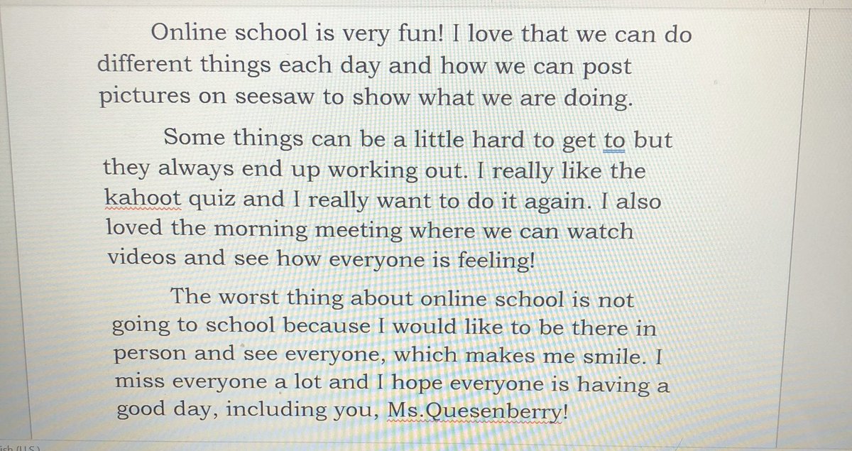 studentledroom's tweet photo. I’ve said it before and I’ll say it again: asking kids what they think is the wisest teaching move you can make. Setting up virtual meetings for them to chat next week! 💻 https://t.co/D5Nwfy1gzT