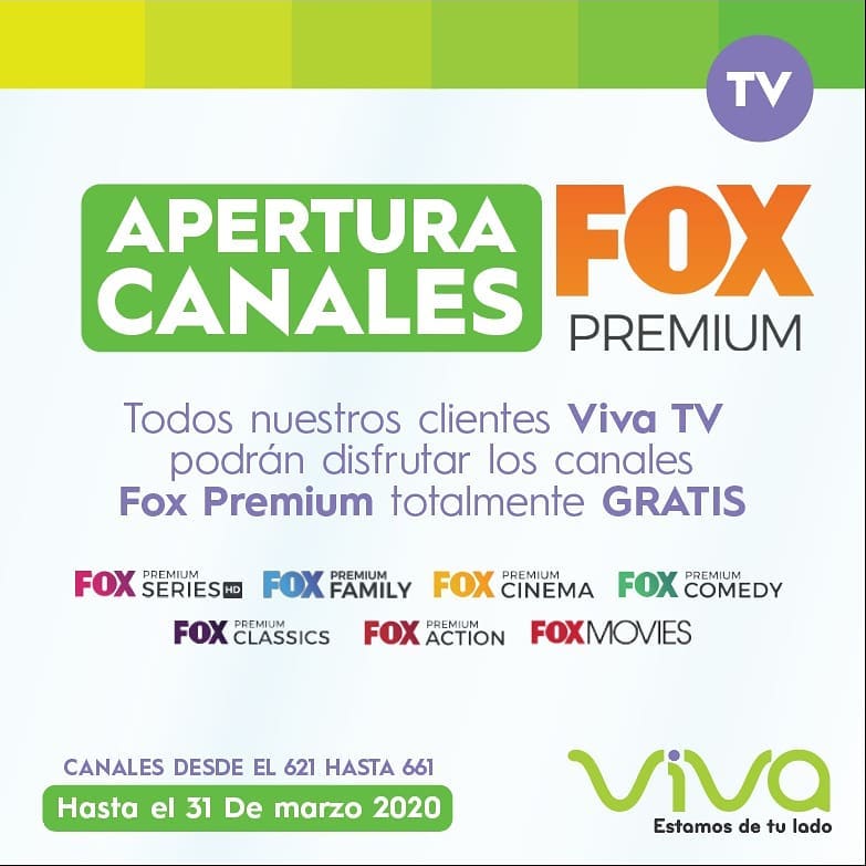 alexandercelrd's tweet photo. ¡Para que te quedes en casa con gusto! 🏡 Sabemos que estar en casa durante estos días puede ser muy retador. Tranquilo, aprovecha la apertura de los canales Fox Premium que hemos habilitado para ti y diviértete🙌🤜.
#AlexanderCel #Repost #VIivaTV #CuidarnosEsLaMejorSeñal https://t.co/F9CmnmfrpR