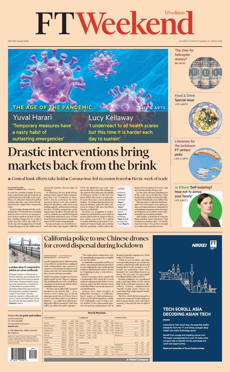 FinancialTimes's tweet photo. Just published: front page of the Financial Times international edition, Saturday March 21 https://t.co/8U5xKvdOlp https://t.co/w8SIEmVJWl