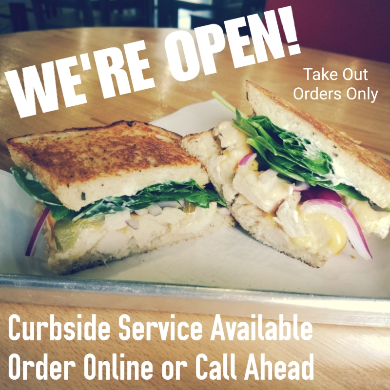 Our dining room may be closed, but WE'RE OPEN for TAKE OUT orders only. We are also providing CURBSIDE SERVICE - Just give us a call when you're outside. Order online or call ahead 😊