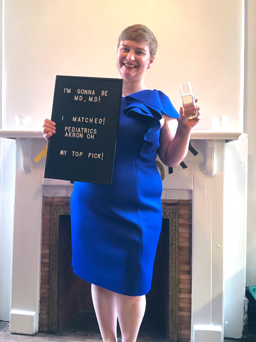 meganedurham's tweet photo. Well, my family could only be with my on Match Day through a Zoom Meeting, but I am oh-so-glad they got to see me open my letter virtually! #DistanceMatch #solomatch #solobration #MatchDay2020 #Pediatrics @NEOMEDedu https://t.co/fubb6RdRnd