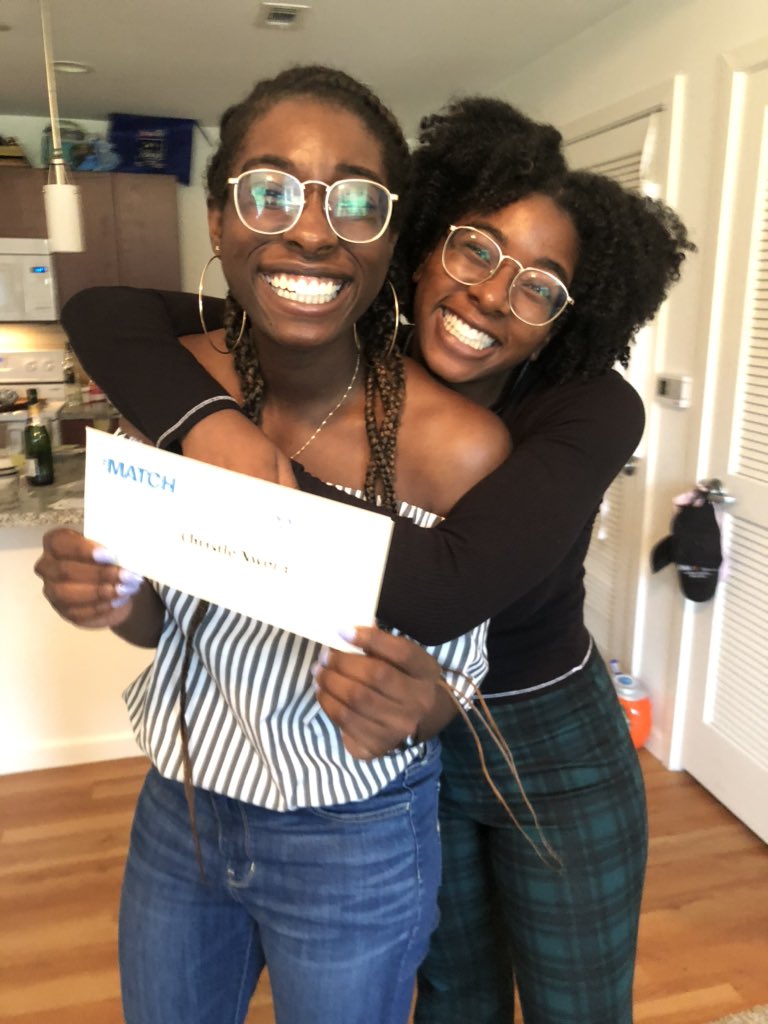 ChristleNwora's tweet photo. We are saying thank you Jesus, thank you my Lord! 

I’ll start my #MedPeds training at Johns Hopkins, my number one choice and absolute dream program. Incredibly grateful for everyone who helped make this dream a reality 💕

#Match2020
#McGovernMatch2020 https://t.co/aOK5b3Me7V