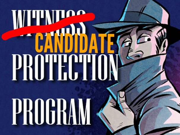 LostMapleNM's tweet photo. @KurtHackbarth Joe can't respond; he's in the #CandidateProtectionProgram. https://t.co/q3U82UWTrH