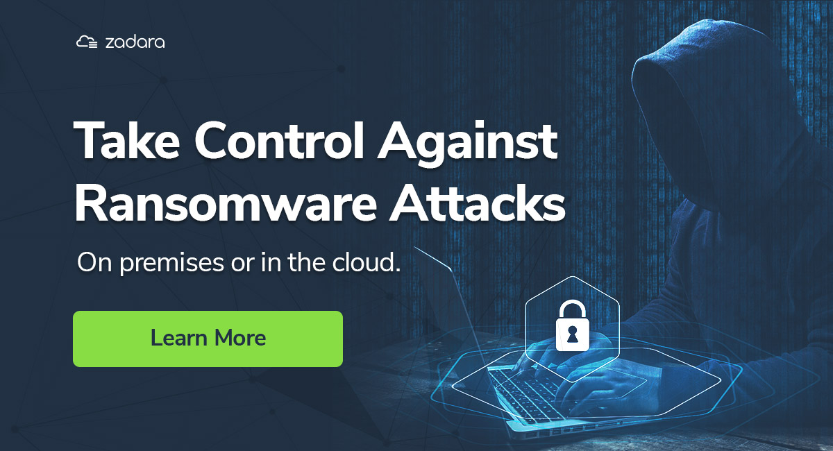 Zadara's tweet photo. Ransomware attacks are on the rise because criminals are seeing huge success. Protect yourself from ransomware!
https://t.co/3UAuL7UKuZ

#ransomware #healthcare #government #databreaches #datasecurity #devops https://t.co/m5eDvKDRUW