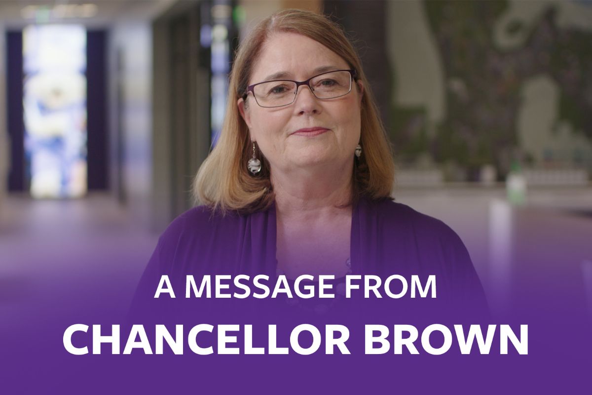 WCU's tweet image. Amid the ongoing COVID-19 crisis, @WCUChancellor addresses Catamount Nation. View the message: youtu.be/c8-5hgjBlBI