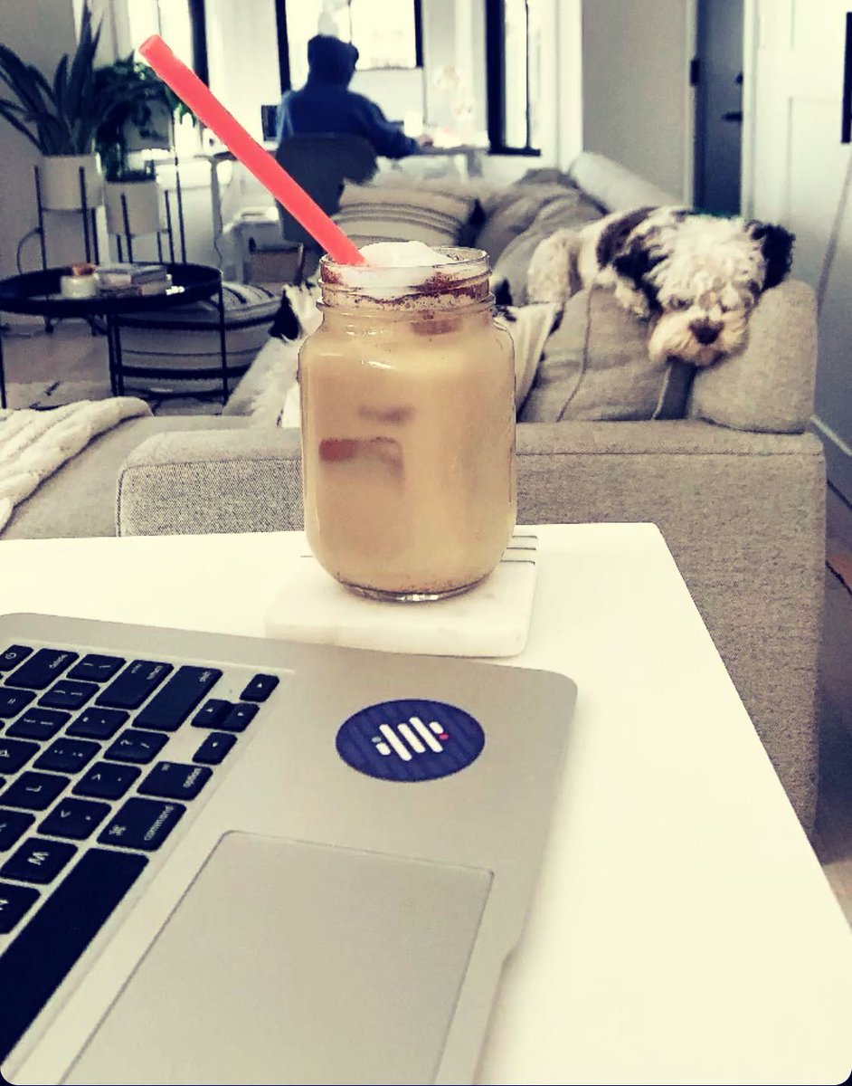 JRNI_inc's tweet photo. The JRNI team has adjusted to working from home, and added some cute coworkers! Share pictures with us of what your work from home space looks like for #covid19. #workfromhome #workingpets https://t.co/q34UOj7E4N