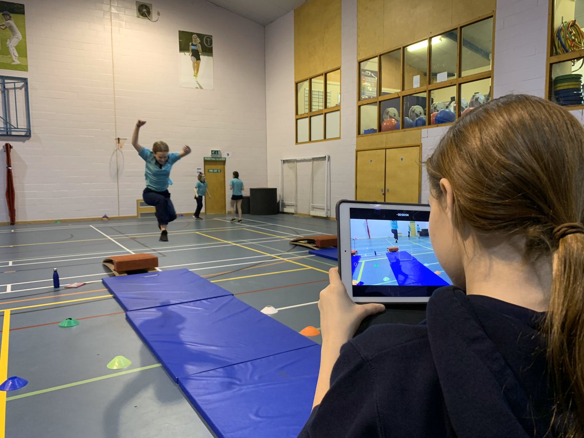 Excellent collaboration from year 8 this afternoon, perfecting their long jump using springboards to gain more flight. #teamtormead #hpl <a href="/HPLedu/">High Performance Learning</a>
