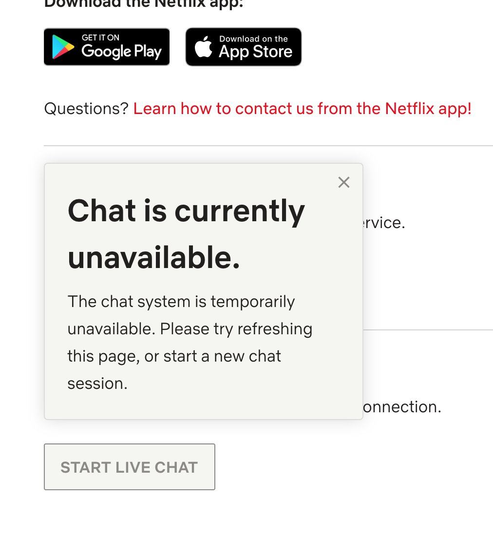 Netflix live chat