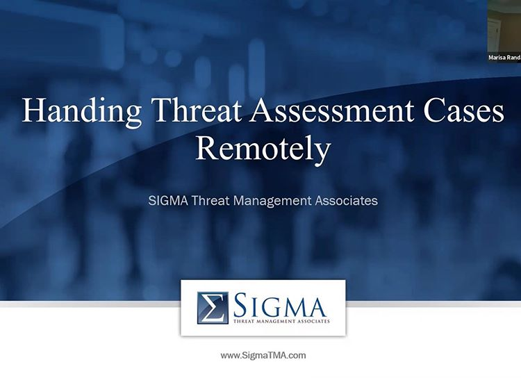 A quick video with tips on threat assesment in a telework and teleschool setting.  Important to know that pandemic-related stress may lead to increased threats, risk of suicide, domestic violence, etc. buff.ly/394NWF5