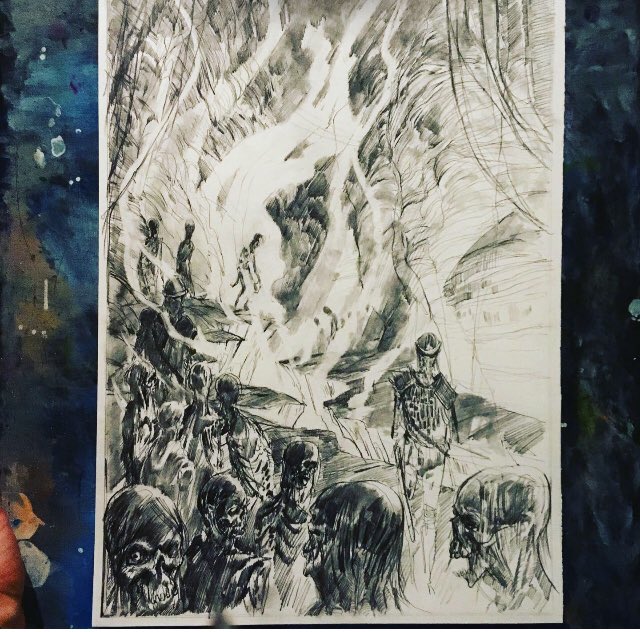 rip_danger's tweet photo. #Fridaynight #sketch #sketchbook #corona #ttrpg #fantasy https://t.co/qXc3RnM13K