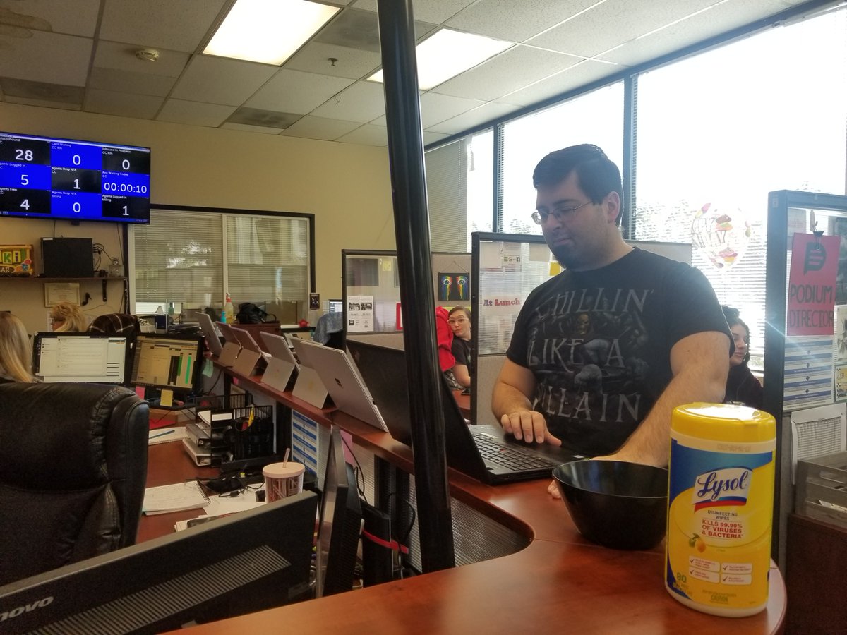 Here's to IT departments everywhere working hard to get employees set up to work from home! Our tech guru maximized his efficiency as he set up laptops for our office staff to work remotely. If you need pest control, we're here for you! Call now at 425-482-2100 🕷️🐀🐜