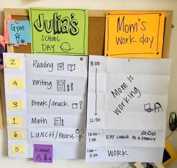 SevenBridgesMS's tweet photo. We ❤️ seeing students &amp; families post the student schedules they've created for home learning 👉🏼 We need to do everything we can to provide kids same structure 5️⃣ days/wk. Pls help us populate this gallery of student home schedules
https://t.co/Y5vWYsD5an
#weare7b #wearechappaqua https://t.co/3x2oCTiM7e
