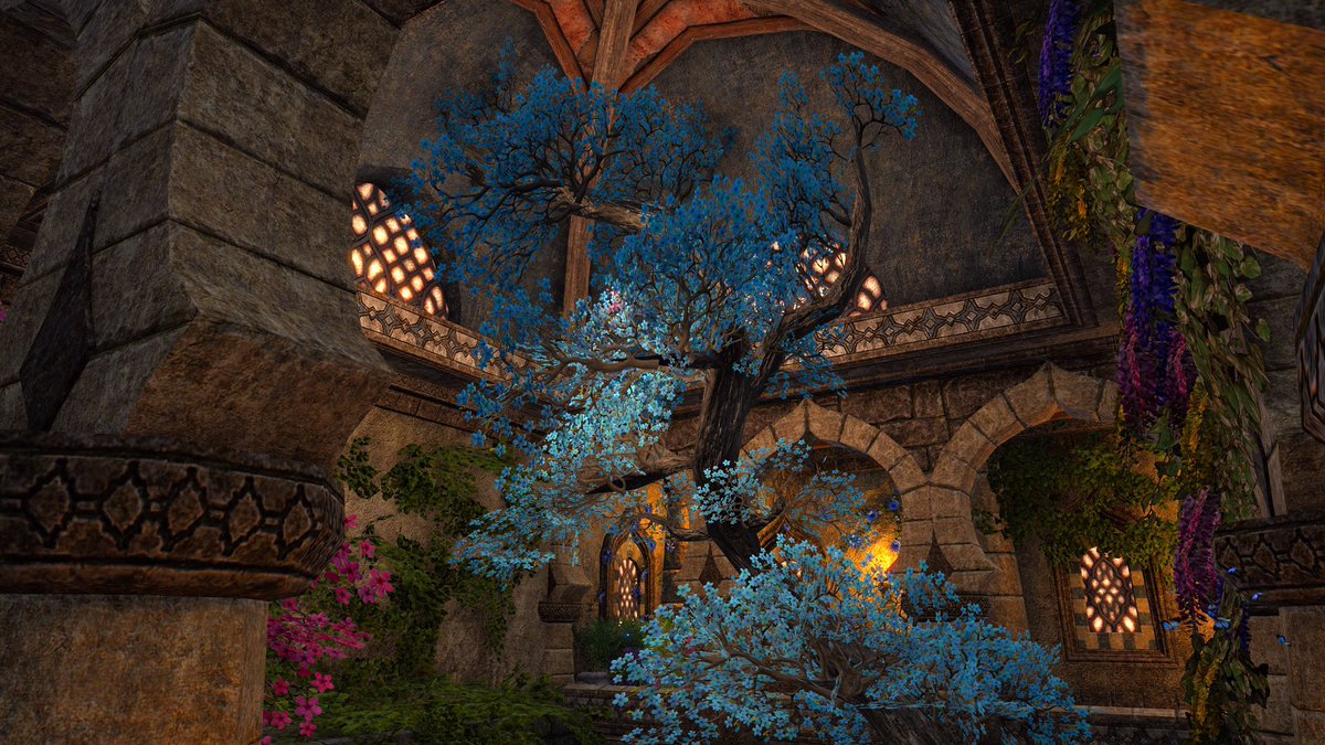TheKillaBunny's tweet photo. @TESOnline I’ve turned the House of the Silent Magnifico into pretty maze for our guild’s Gardening competition! Feel free to drop by if you’re on the Xbox One EU server. Gt: The Killa Bunny #MatMasters #ESOFam #TamrielTidbits https://t.co/XWsC88bDWE