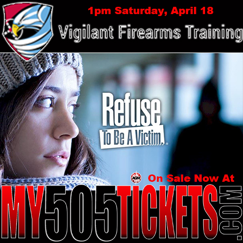 505Tickets's tweet photo. https://t.co/Ttn3abjkVi #Saturday #April 18 1PM-5PM The Refuse to be a #Victim #seminar is a 4hr #crime #prevention #course @Coyote1025 @Big985NM @955KHFM @mykiss973 @MyMix1051 @RadioLoboNM @Fuego1029FM #abq #nm #ccw #2a #2ADefenders #local #riorancho #bernalillo #selfdefense https://t.co/lWwLLQ9Q22