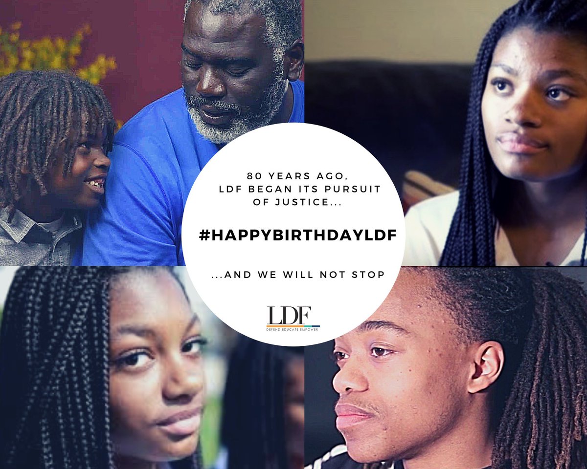 JNelsonLDF's tweet photo. We are also leading the fight to end Black hair discrimination with courageous clients like #DeAndreArnold, #MyaCook, #DeannaCook and #ClintonStanleyJr. 4/6 https://t.co/ltWBpp3eCs