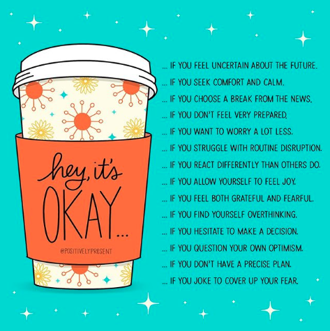 NAMICommunicate's tweet photo. The routine disruption, fear, and anxiety around #COVID19 can feel overwhelming. It's okay if you are struggling. 

For our #COVID19 resource guide and tips, click here: https://t.co/qSSyf0VWHS

via @ positivelypresent https://t.co/Su62bzx33t