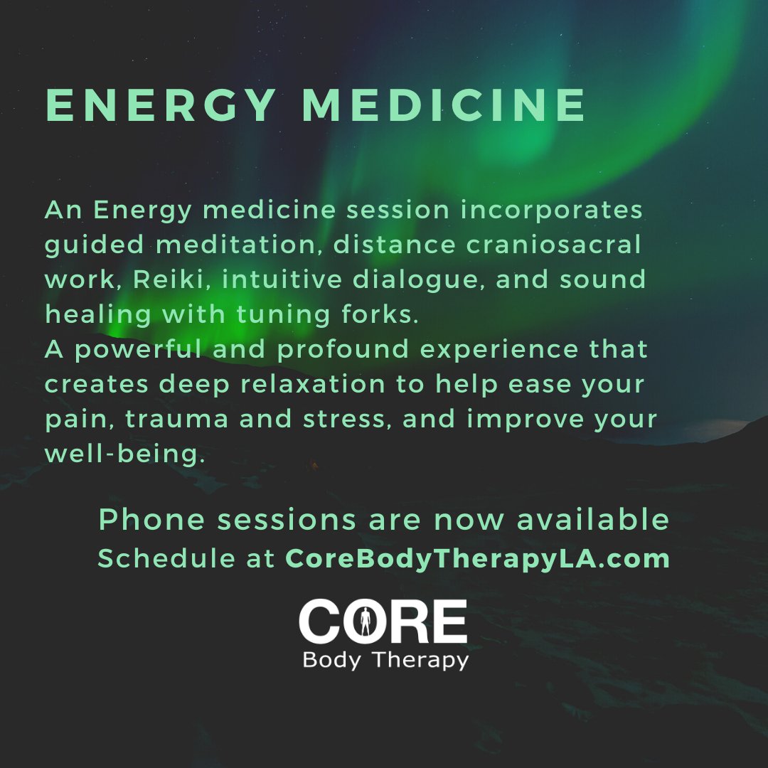 CoreBodyTherapy's tweet photo. I'm not able to do my hands-on bodywork right now &amp; I need income. Luckily, though, energy work and meditation can be done long distance. If you could use some anxiety relief &amp; relaxation, I'm here to help. #StaySafeStayHome https://t.co/Yt3pPkySoq Please feel free to share! https://t.co/Emz2m2B6aH