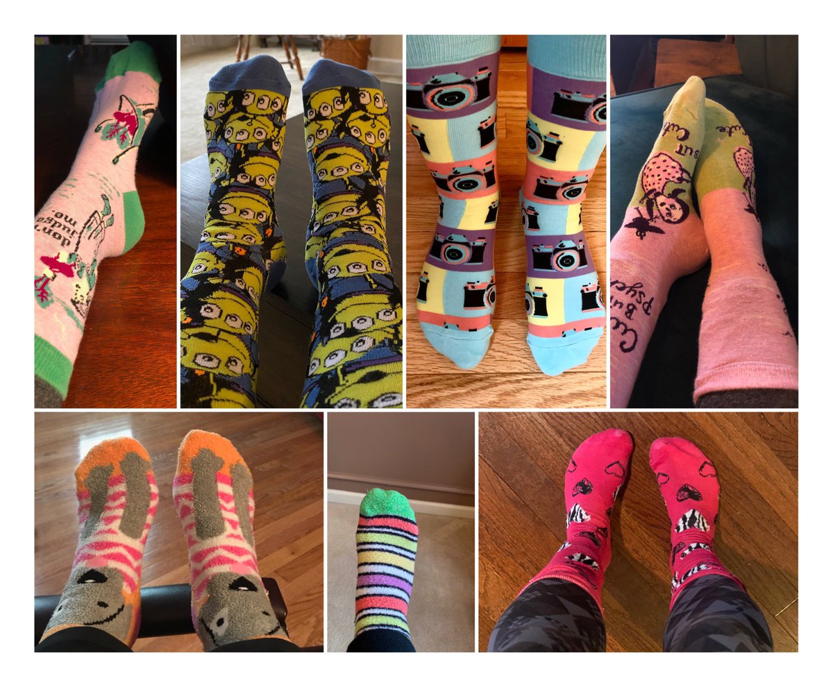 ASprecherFCPS's tweet photo. Child Find team celebrated #WDSDatFCPS with #LotsOfSocks. Fun way to start our virtual team meeting today...sharing our socks! https://t.co/gpcRhizeZN