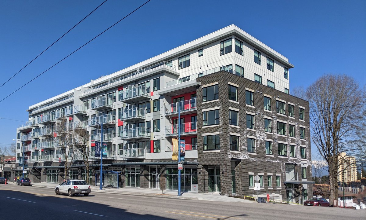 GBLArchitects's tweet photo. The Link at 3595 Kingsway #Collingwood area in #Vancouver, a #mixeduse development 104 #rental units, expects to achieve occupancy soon. Read Award Magazine article via @canada_wide for more detail #GBLproject 
https://t.co/MSadK5S67P 
@HungerfordProp @ScottConstructs https://t.co/HrNCntflz7
