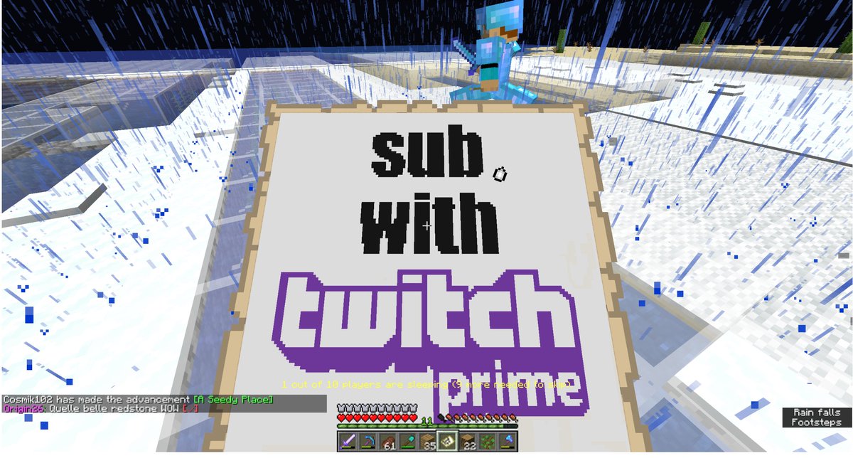 AypierreMc's tweet photo. Jour 4 du confinement ptdr. Fait en vanilla sur aystone par un de mes viewers https://t.co/W3nN6w2JQk