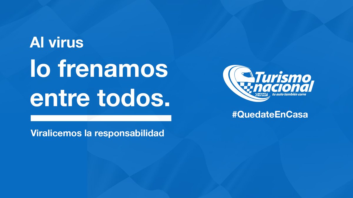 #QuedateEnCasa

¡Juntos le ganamos al #Coronavirus! 🏁