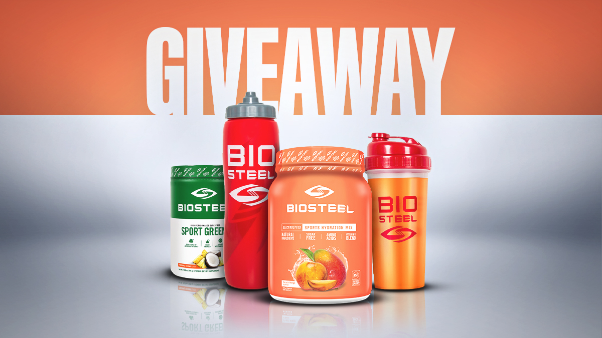 BioSteelSports's tweet photo. ⚡GIVEAWAY⚡We’re giving away a BioSteel prize pack to ONE lucky follower to help you stay healthy and hydrated! To enter, RT this post, follow @BioSteelSports, and tag two friends in the comments below. Winner will be chosen Monday, March 23 @ 1 PM EST. https://t.co/QYVQeqBNnK