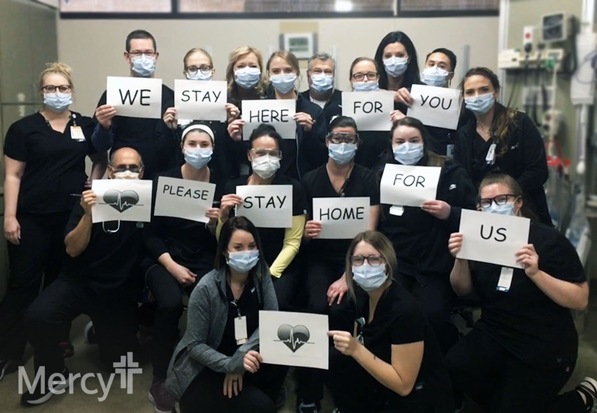 FollowMercy's tweet photo. A simple message during complex times. Please stay up to date at https://t.co/ycYKikQMTD. @MercyOklahoma #COVID19 https://t.co/etBWZRnOX9