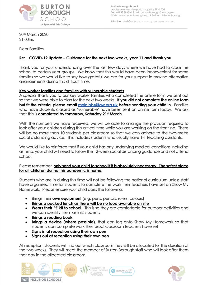BurtonBorough's tweet photo. 20th March:  Please see below for the latest COVID-19 update! Have a lovely weekend all! 🐟🐟🐟 https://t.co/7R1SuUJmHb