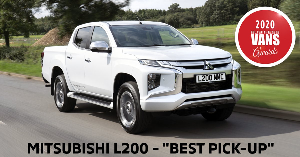 CornwallMitsu's tweet photo. #MITSUBISHIL200 WINS " #BestPickUp " @Business_Van OF THE YEAR AWARDS 2020 @MitsubishiUK #Mitsubishi #MitsubishiMotors #mitsucars #MitsubishiCAN https://t.co/VPydpsXPHk https://t.co/YJ43vuv5y5