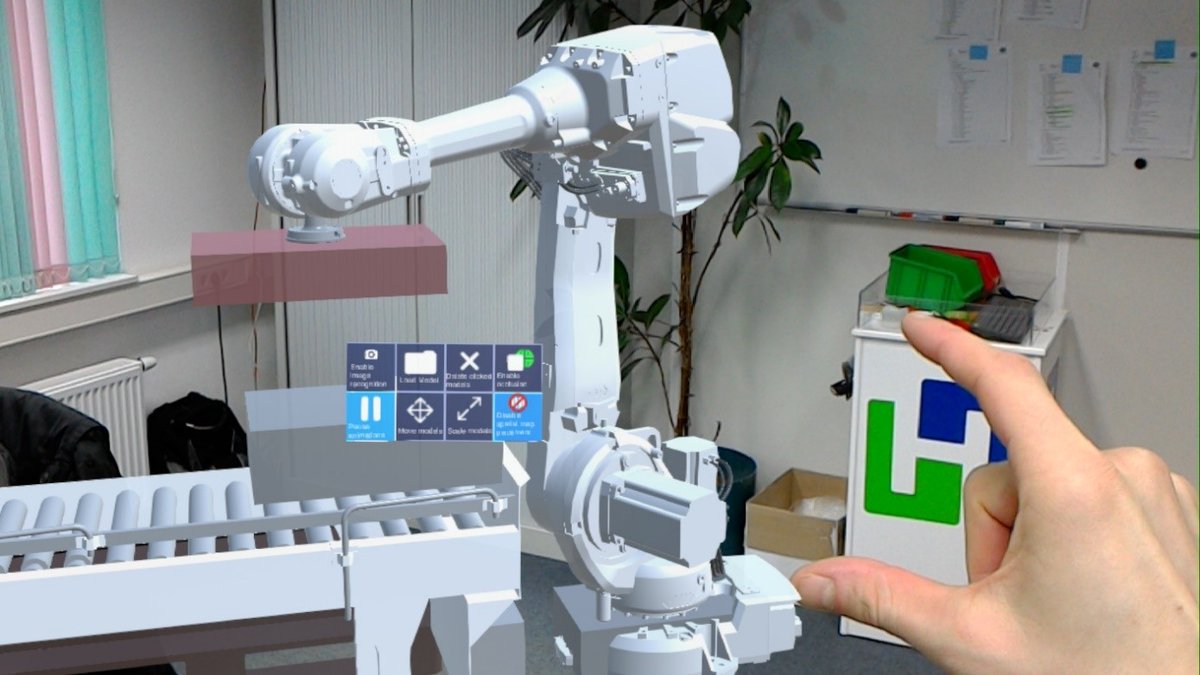 JonkerBV's tweet photo. @Hellebrekers_bv #IA heeft AR expertise ingezet bij de realisatie van een AR-applicatie die robotica tastbaar maakt voor industriële klanten. De sales afdeling kan hiermee straks een volledig en custom-made verhaal over robotica vertellen. Nieuwsgierig? https://t.co/RTFLjwmPt0 https://t.co/3JSZHJFWvi