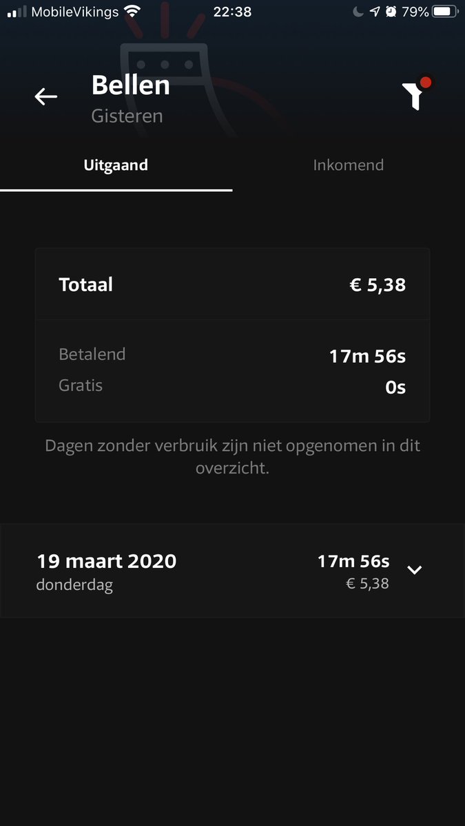 Thomashure's tweet photo. @mobilevikingsBE Hier nog geen aanpassing op de belminuten gezien, maar wel €5 aan kosten.. 🤷🏼‍♂️ https://t.co/Cp6Q9K9O5U