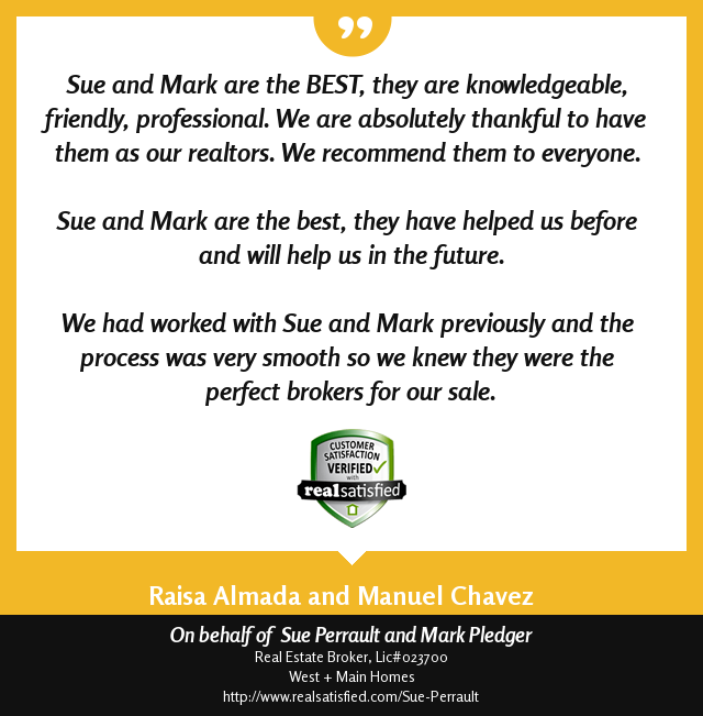 Perrault8Sue's tweet image. An absolute pleasure helping Raisa &amp;amp; Manuel find their perfect place!n realsatisfied.com/Sue-Perrault via @realsatisfied