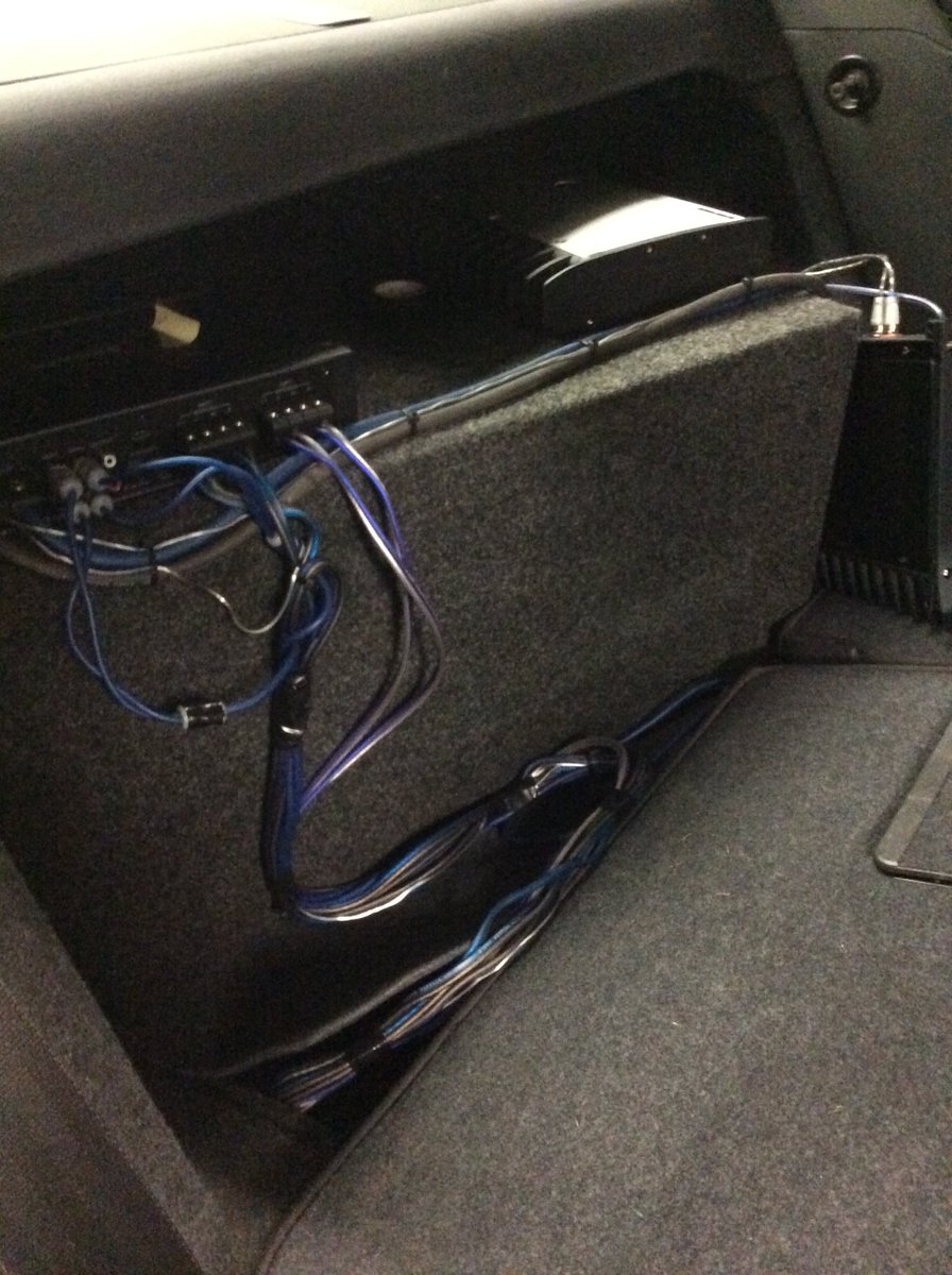Is it time to clean up your ride and tidy up your audio installation? This #Audi A4 arrived with a bit of an unsightly jumble of wires connecting its amplifier set, so we cleaned up the entire install, organized the cables &amp; wiring, and installed an extra battery!