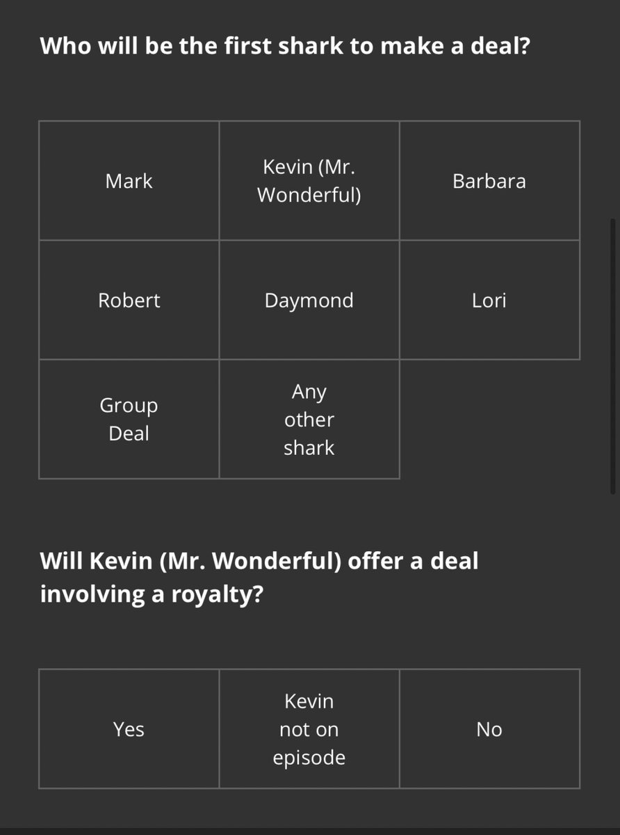 darrenrovell's tweet photo. DraftKings is offering Fantasy Shark Tank tonight. Whoever answers the most questions correctly wins $10,000. As of 5:45 pm, 10,900 people are entered. https://t.co/awZJcaJXMR