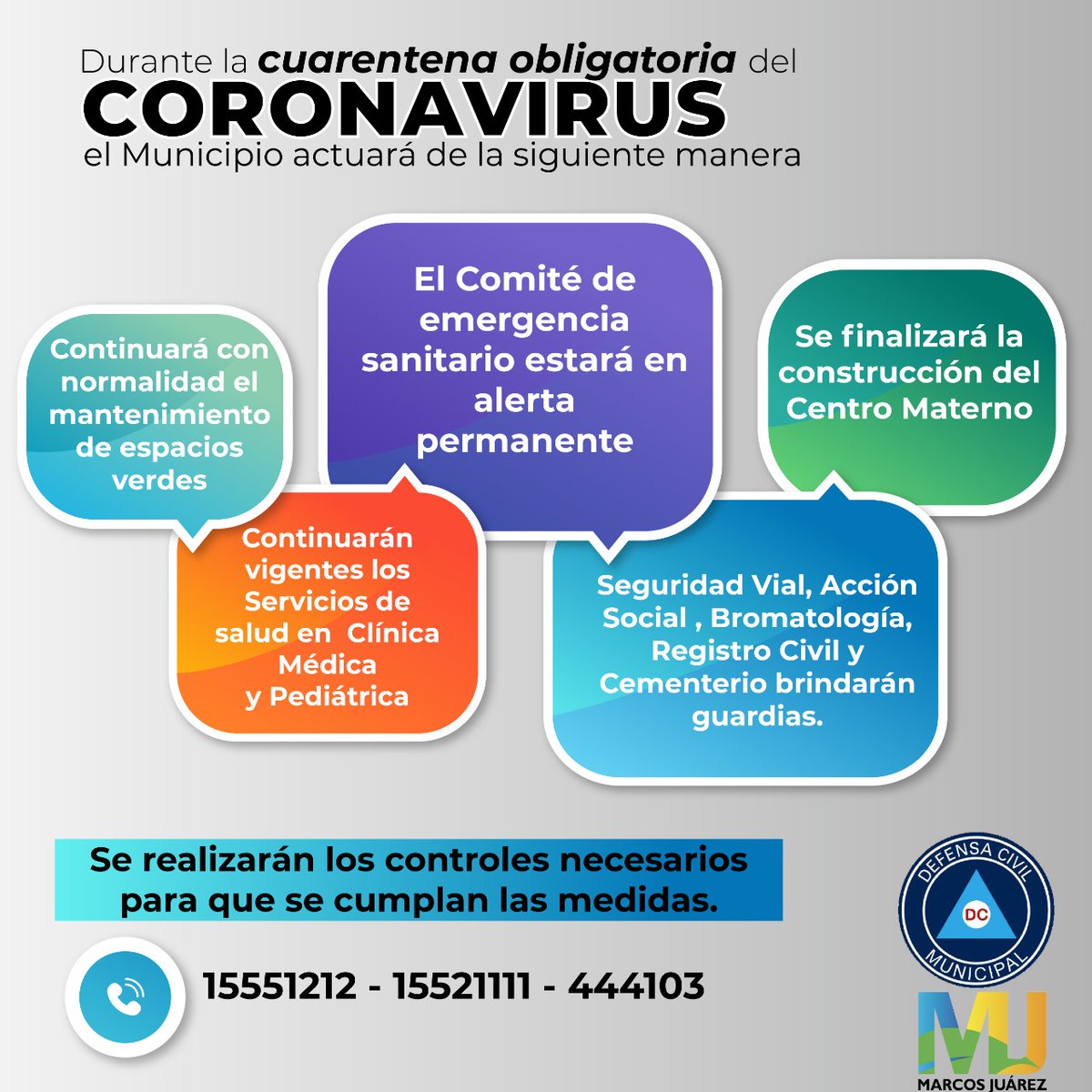 PLAYFM981's tweet photo. Datos importantes para tener en cuenta durante la #CuarentenaTotal #CuarentenaObligatoria https://t.co/4qr6VDunRb