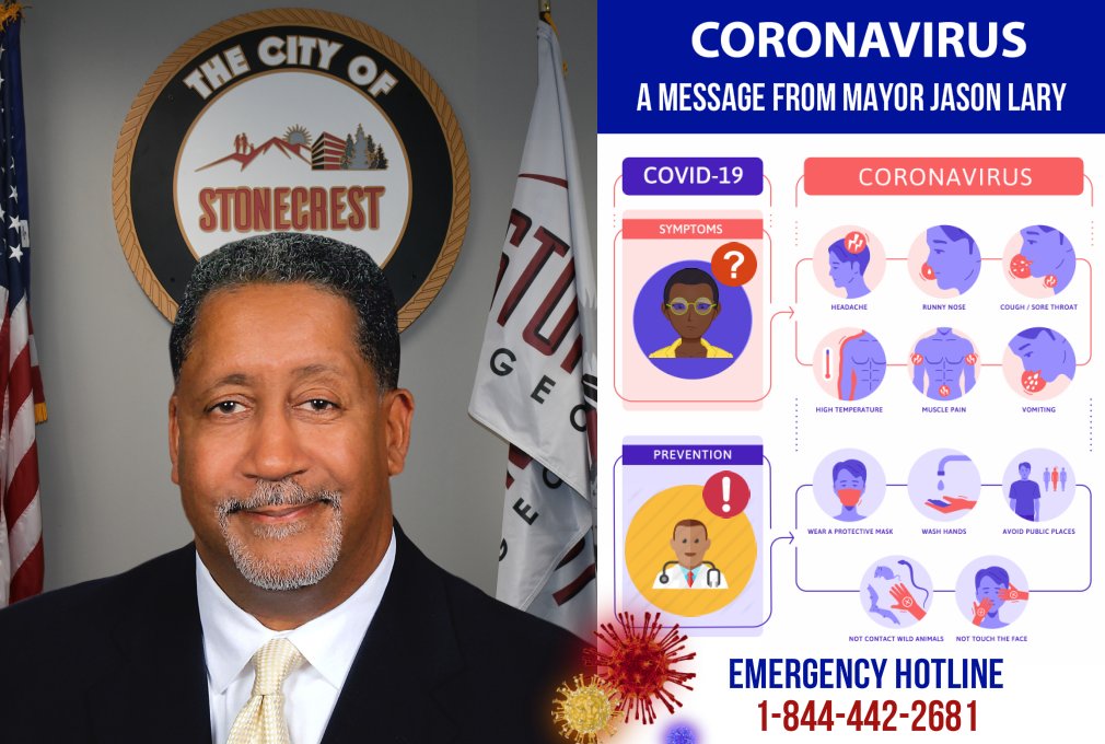 mayorjasonlary's tweet photo. Stay safe. Stay healthy. Be kind to one another during this uncertain time. Be careful with yourself, be informed and make the right choices. #StonecrestStrong #MayorLary https://t.co/1OUk3nDIyp