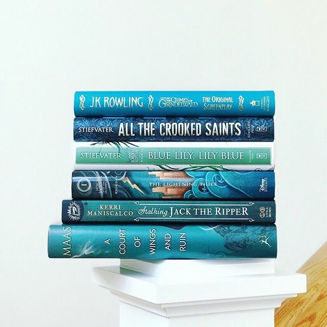 Bookerdashed's tweet photo. What color book do you own the most of? If I’m honest, it would be black. But these are so much prettier and I WISH this is what I had the most of. 
#bookish #bookhoarder #bookphoto #mybookfeatures #igreads #bookstagram #percyjackson #bluelillylillyblue … https://t.co/8s27gNdq5e https://t.co/Cgv24ArSVH